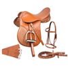 Image 1 : NEW!!! New Tan All Purpose AP English Riding Saddle 16 18 [8040]