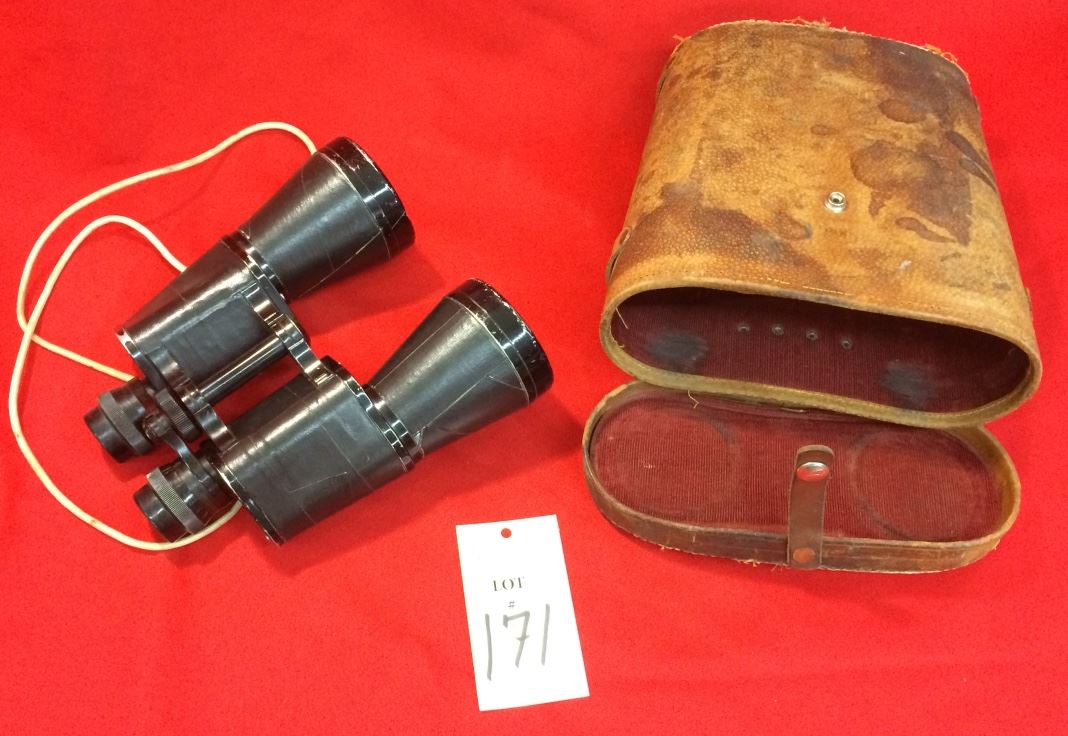 Vintage Omega Binoculars With Case
