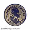 Image 1 : 1723 1/2P Rosa Americana Halfpenny, Uncrowned VF30 Old Plating Uncertified.