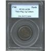 Image 1 : 1760 FARTH Hibernia-Voce Populi Farthing, Large Letters AU50 PCGS.