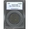 Image 1 : 1787 COPPER Nova Eborac Copper, Seated Left AU50 PCGS.