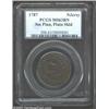 Image 1 : 1787 COPPER New Jersey Copper, Small Planchet MS63 Brown PCGS.
