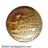 Image 1 : 1778-1779 TOKEN Rhode Island Ship Token, Wreath Below, Copper AU58 PCGS.