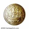 Image 2 : 1778-1779 TOKEN Rhode Island Ship Token, Wreath Below, Copper AU58 PCGS.