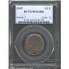 Image 1 : 1835 1/2 C MS64 Red and Brown PCGS.