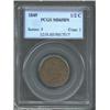 Image 1 : 1849 1/2 C Large Date MS65 Brown PCGS.