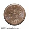 Image 1 : 1853 1/2 C MS67 Brown NGC.