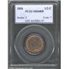 Image 1 : 1856 1/2 C MS64 Red and Brown PCGS.