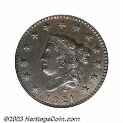 1821 1C MS61 Brown NGC.