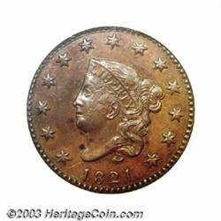 1821 1C MS61 Brown NGC.