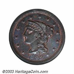 1849 1C MS64 Brown NGC.