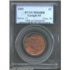 Image 1 : 1855 1C Upright 5s MS64 Red and Brown PCGS.