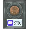 Image 2 : 1855 1C Upright 5s MS64 Red PCGS.