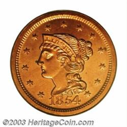 1854 1C PR64 Red PCGS.