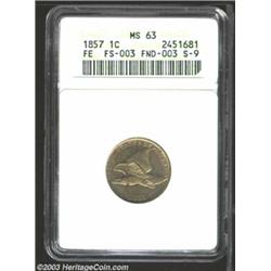 1857 1C MS63 ANACS.