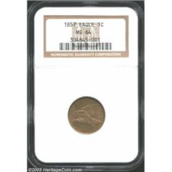 1857 1C MS64 NGC.