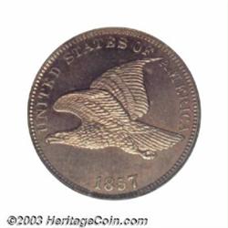 1857 1C MS65 NGC.