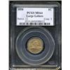Image 1 : 1858 1C Large Letters MS64 PCGS.