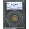 Image 1 : 1858 1C Small Letters MS64 PCGS.