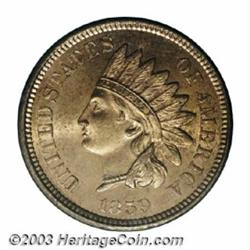 1859 1C MS65 PCGS.