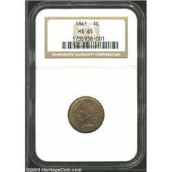1861 1C MS65 NGC.