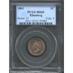 1861 1C MS65 PCGS.