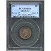 Image 1 : 1861 1C MS65 PCGS.
