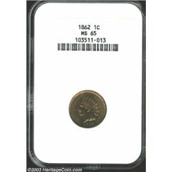 1862 1C MS65 NGC.