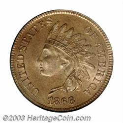 1866 1C MS66 Red PCGS.