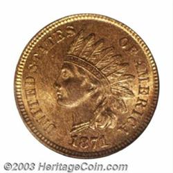 1871 1C MS65 Red PCGS.