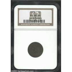 1876 1C MS66 Brown NGC.