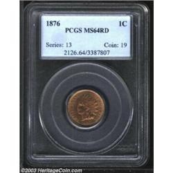 1876 1C MS64 Red PCGS.