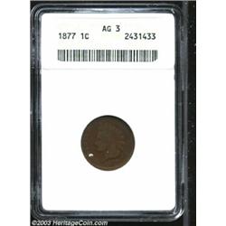 1877 1C AG3 Brown ANACS.