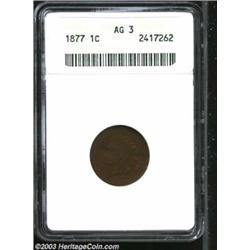 1877 1C AG3 Brown ANACS.