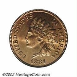 1881 1C MS66 Red PCGS.
