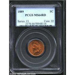 1889 1C MS64 Red PCGS.