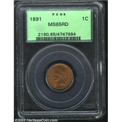 1891 1C MS65 Red PCGS.