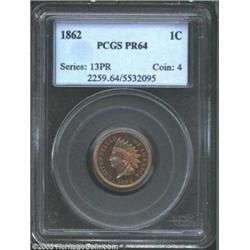 1862 1C PR64 PCGS.