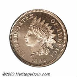 1862 1C PR65 Cameo PCGS.