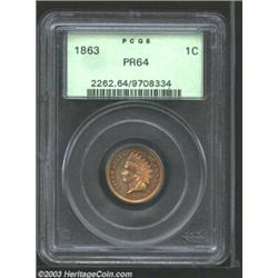 1863 1C PR64 PCGS.
