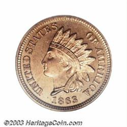 1863 1C PR65 Cameo PCGS.