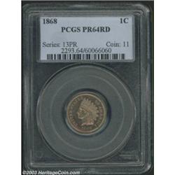 1868 1C PR64 Red PCGS.