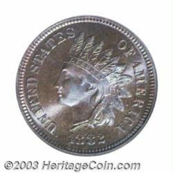 1882 1C PR66 Brown PCGS.