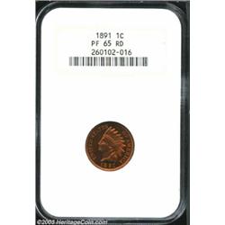 1891 1C PR65 Red NGC.