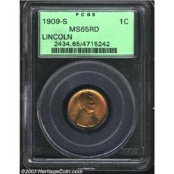 1909-S 1C MS65 Red PCGS.