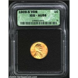 1909-S VDB 1C AU58 ICG.