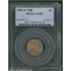 1909-S VDB 1C AU58 PCGS.