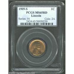 1909-S 1C MS65 Red PCGS.