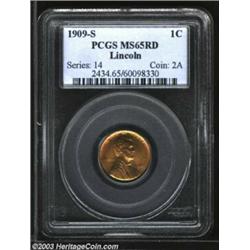 1909-S 1C MS65 Red PCGS.
