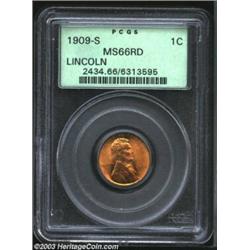 1909-S 1C MS66 Red PCGS.